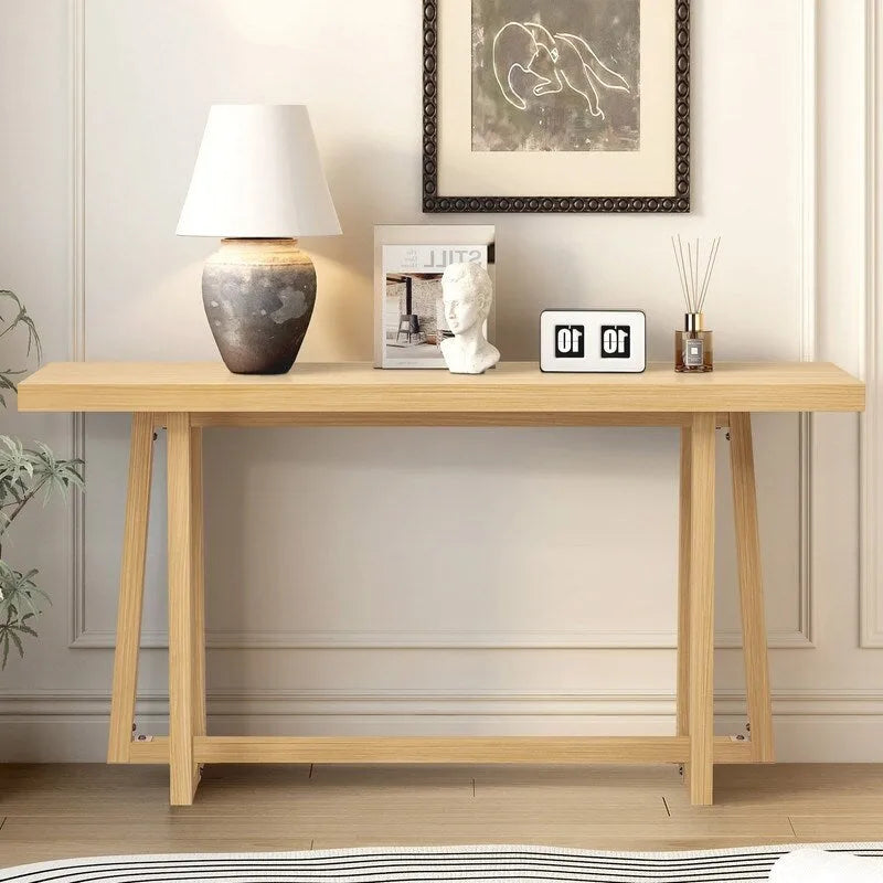 Stilvoller 60 Konsolentisch, rechteckiger Eingangstisch für den Außenbereich mit robuster Konstruktion für den Flur