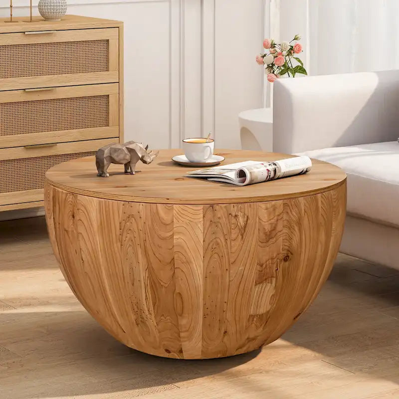 Couchtisch im Vintage-Stil, eimerförmig, mit Stauraum und angemessener Tragfähigkeit
