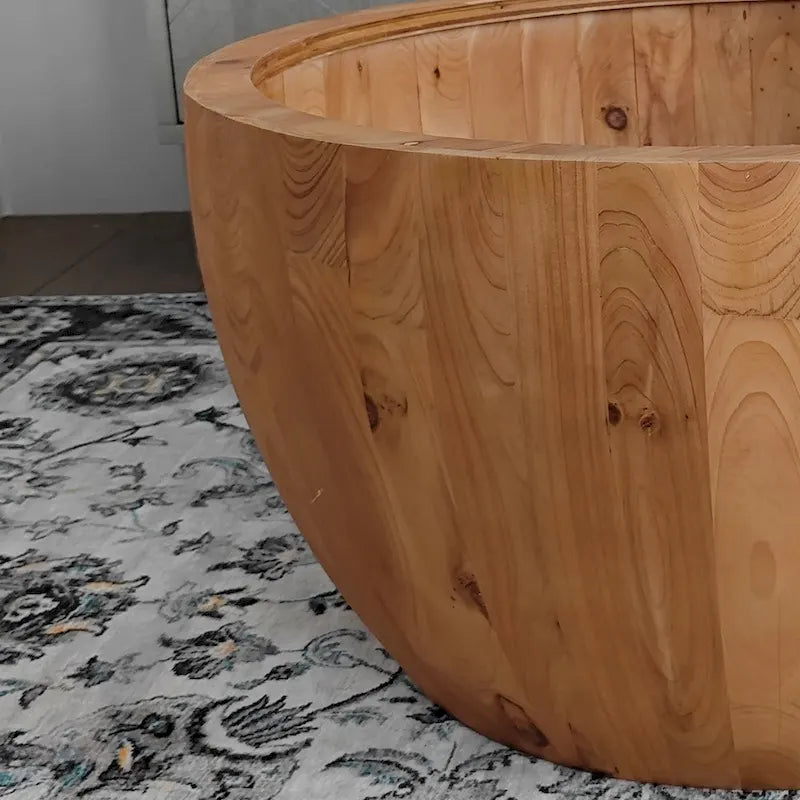 Couchtisch im Vintage-Stil, eimerförmig, mit Stauraum und angemessener Tragfähigkeit
