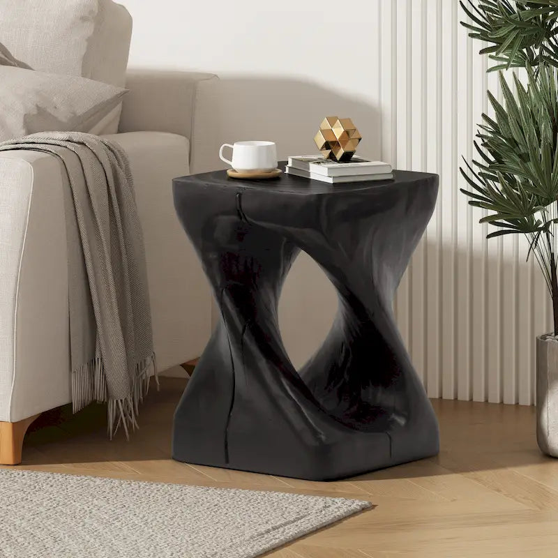 MGO Twist Shape Beistelltisch, Holzoptik
