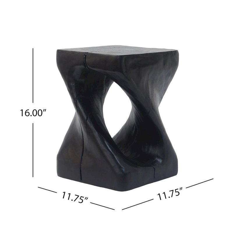 MGO Twist Shape Beistelltisch, Holzoptik