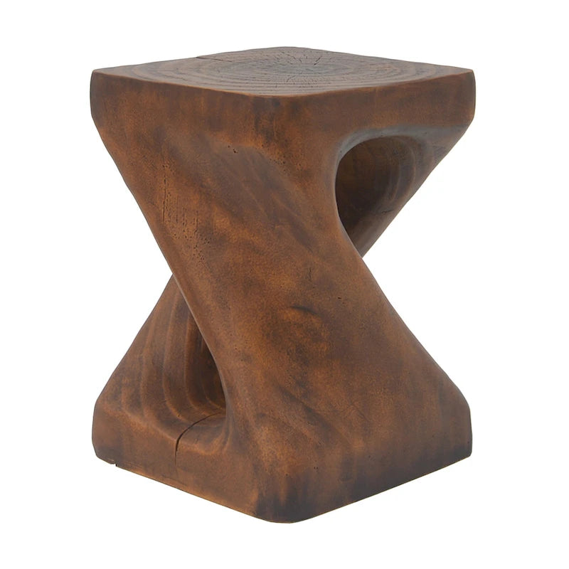 MGO Twist Shape Beistelltisch, Holzoptik