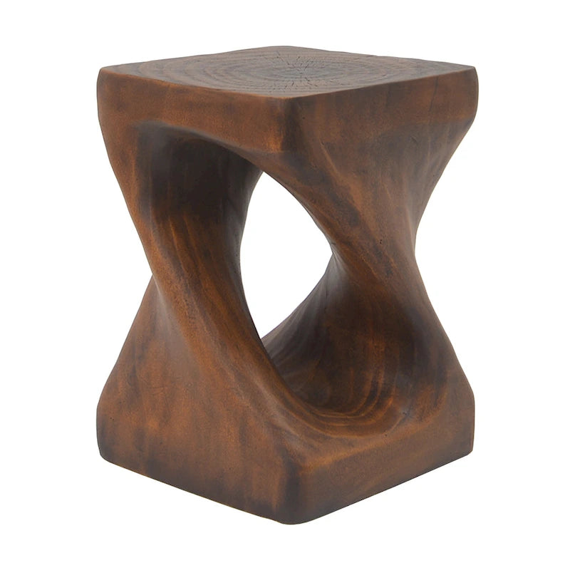 MGO Twist Shape Beistelltisch, Holzoptik