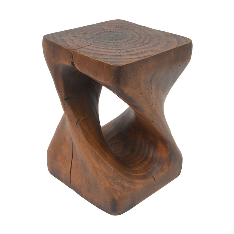 MGO Twist Shape Beistelltisch, Holzoptik