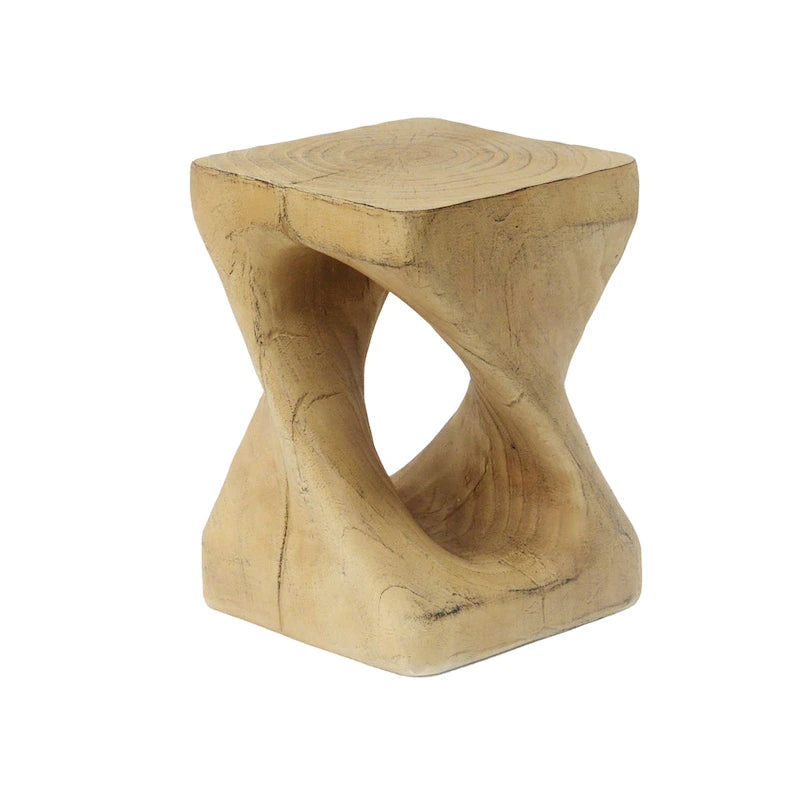 MGO Twist Shape Beistelltisch, Holzoptik