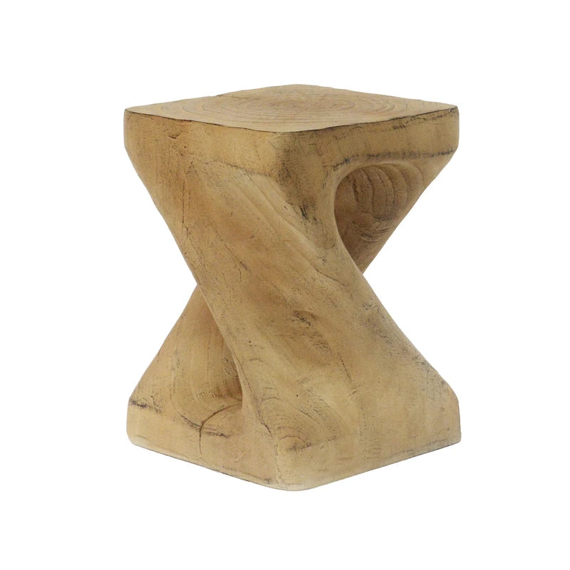 MGO Twist Shape Beistelltisch, Holzoptik