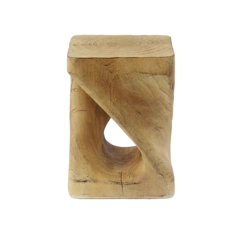 MGO Twist Shape Beistelltisch, Holzoptik