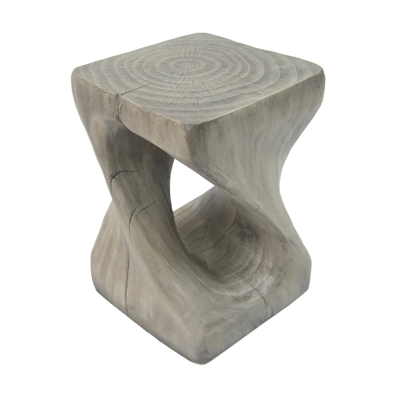 MGO Twist Shape Beistelltisch, Holzoptik