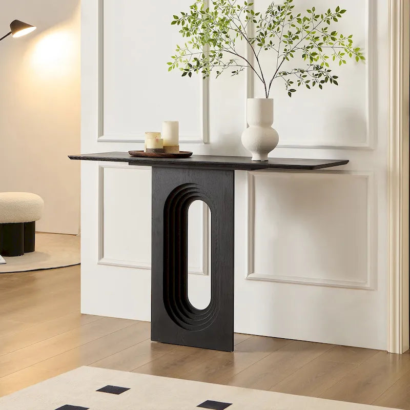 Moderner schmaler Konsolentisch mit einzigartigem Loopback-Design