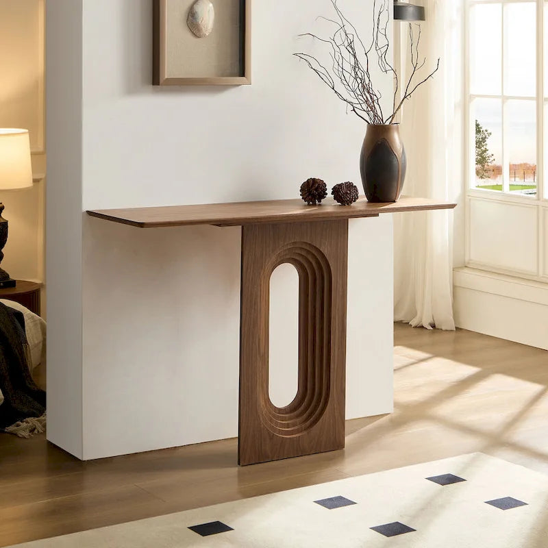 Moderner schmaler Konsolentisch mit einzigartigem Loopback-Design
