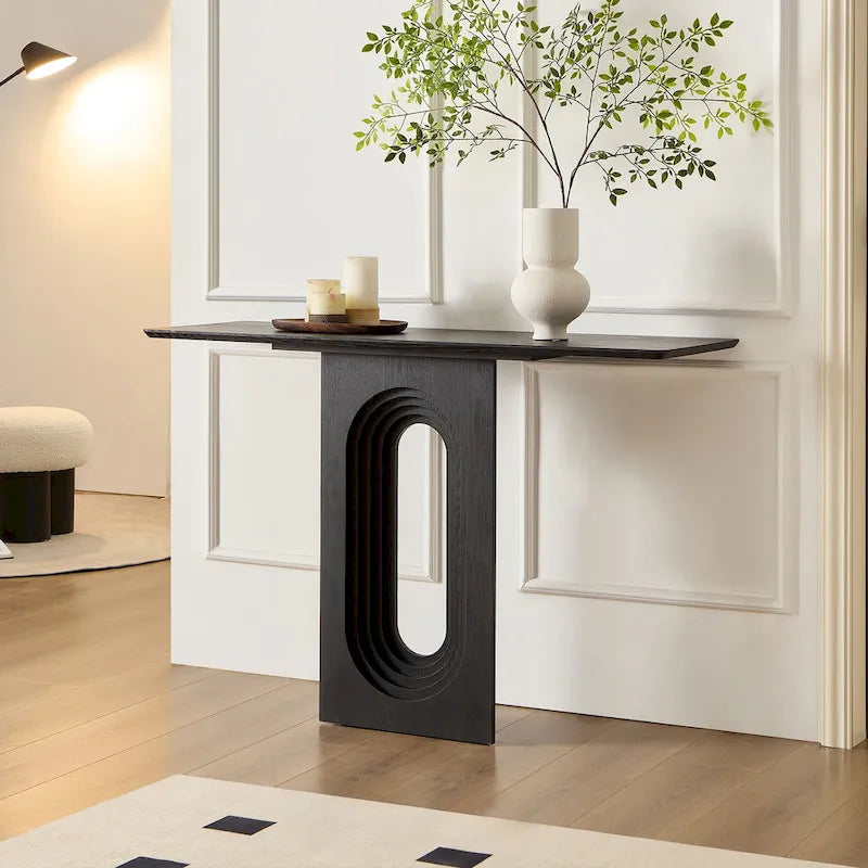 Moderner schmaler Konsolentisch mit einzigartigem Loopback-Design