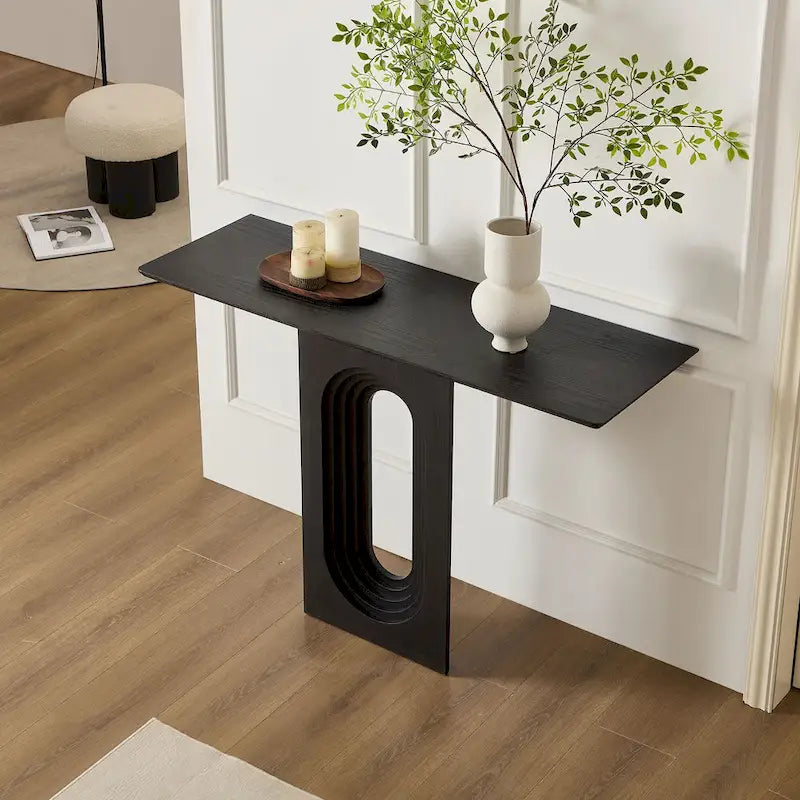 Moderner schmaler Konsolentisch mit einzigartigem Loopback-Design