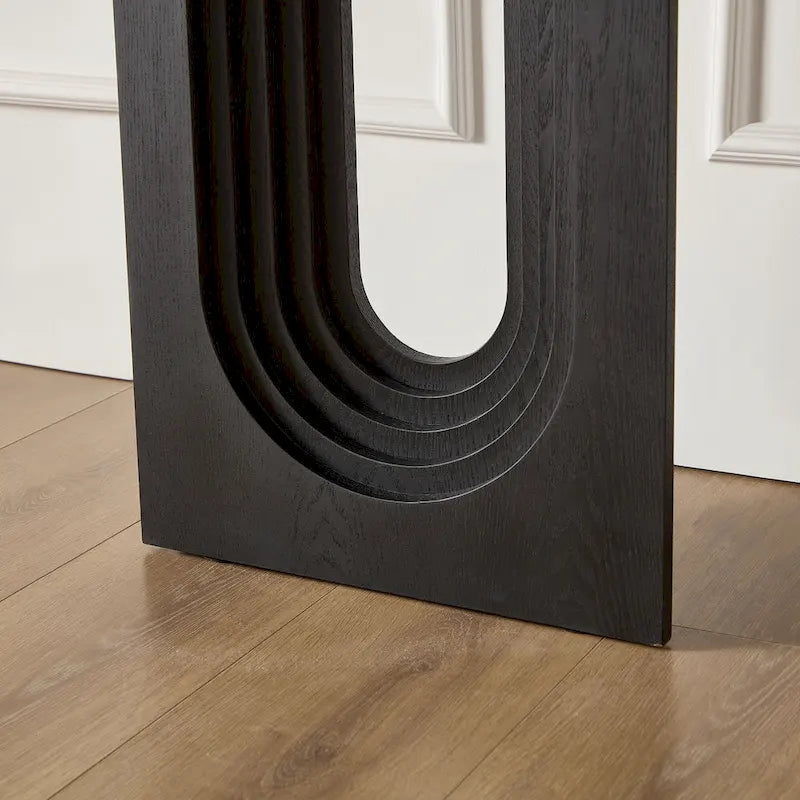 Moderner schmaler Konsolentisch mit einzigartigem Loopback-Design