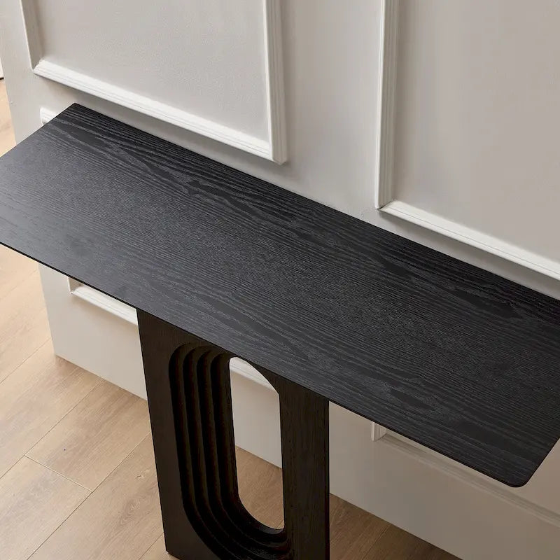 Moderner schmaler Konsolentisch mit einzigartigem Loopback-Design