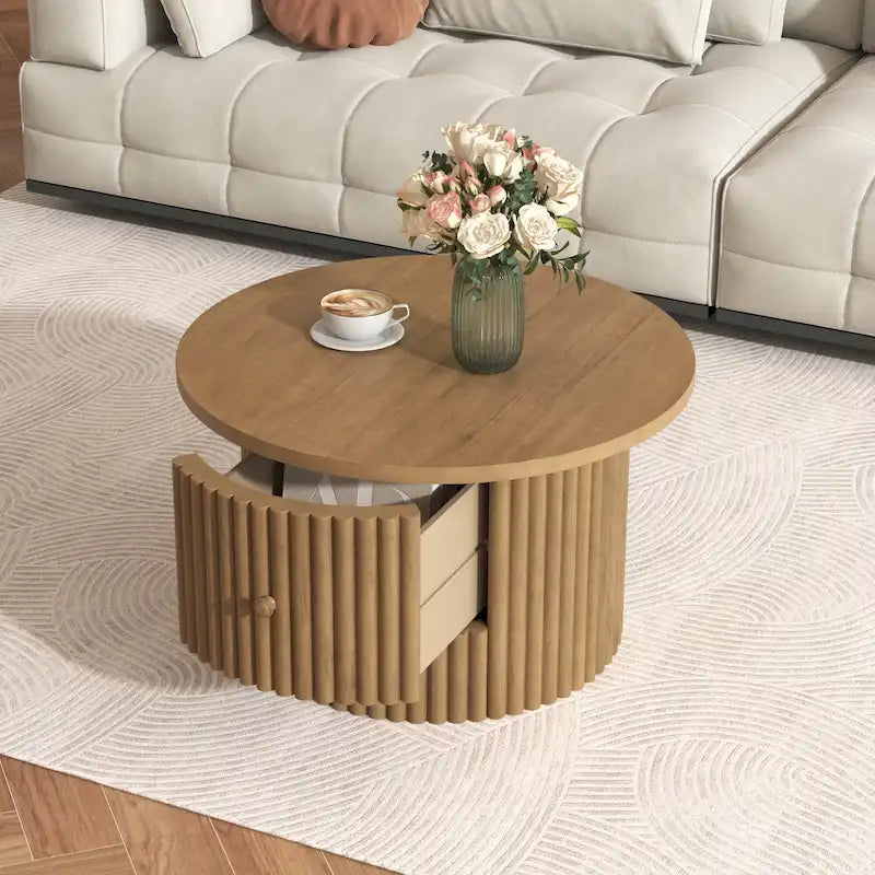 30.5 MDF Couchtisch mit Schublade und Lattenrost