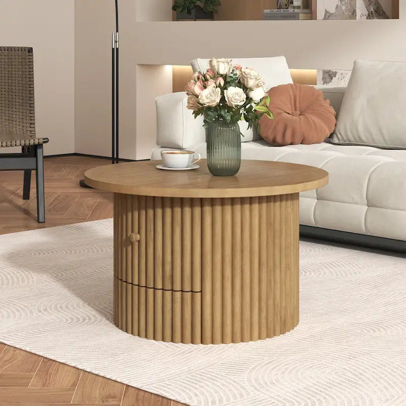 30.5 MDF Couchtisch mit Schublade und Lattenrost