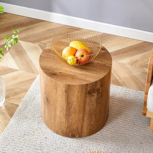 15.7 Moderner runder Couchtisch mit modischem Muster und stabiler Basis für das Wohnzimmer