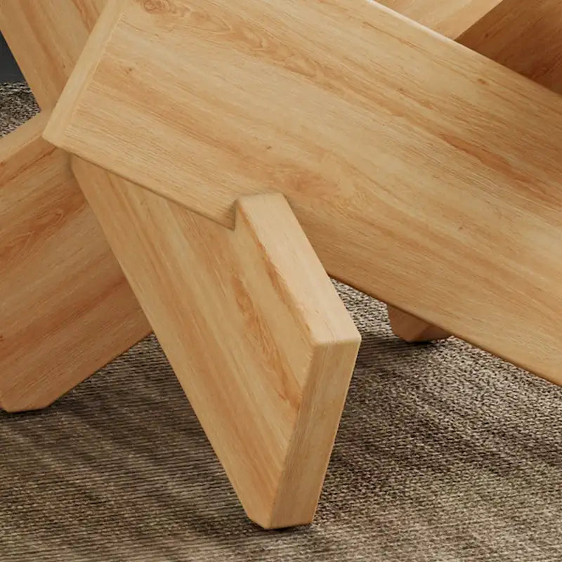 33,4 Moderner runder Couchtisch mit klarer gehärteter Glasplatte und MDF-Beinen für das Wohnzimmer