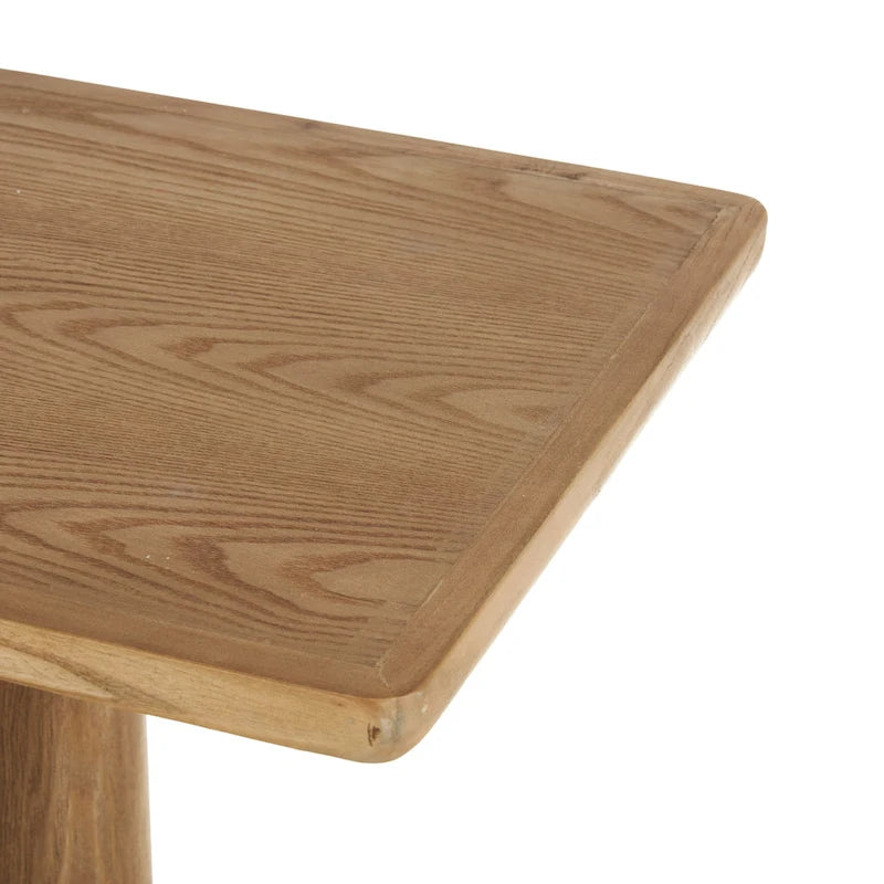 Konsolentisch aus Holz mit Säulenbeinen – Braun – Roche River Decor