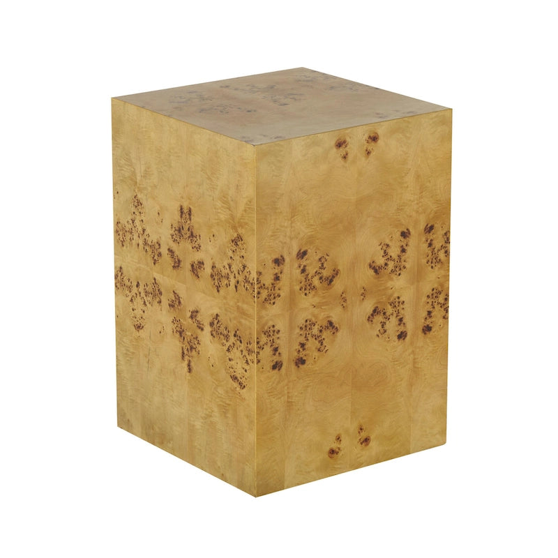 Beistelltisch Holzwürfel mit Holzmaserung – Braun – Roche River Decor