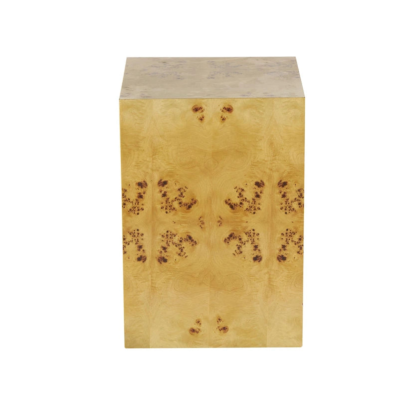 Beistelltisch Holzwürfel mit Holzmaserung – Braun – Roche River Decor