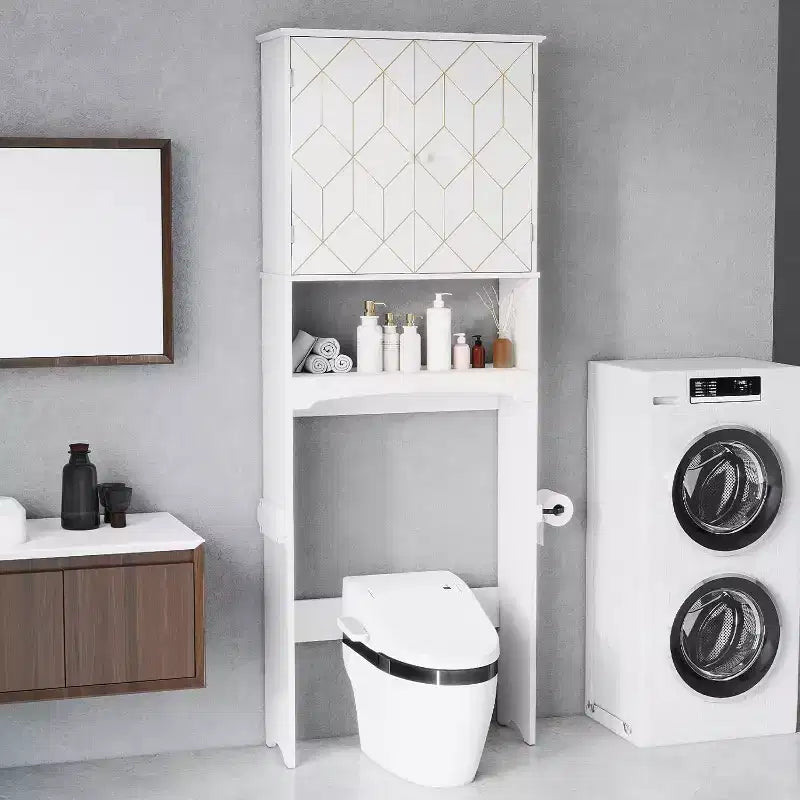 Badschrank über der Toilette Platzsparer fürs Badezimmer