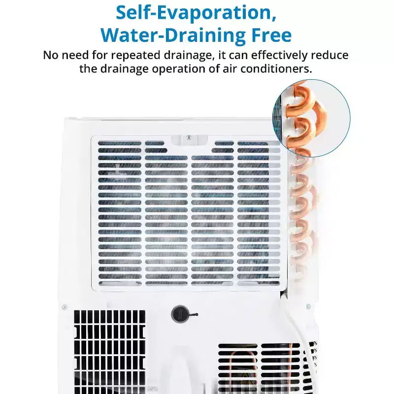 14000 BTU mobile Klimaanlage, Klimagerät mit Fernbedienung, Kühl-, Ventilator- und Entfeuchtungsfunktion, Schlafmodus/24-Stunden-Timer, kühlt 700 Sq.ft