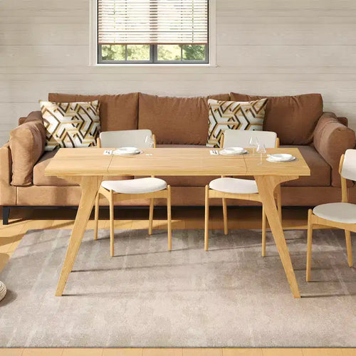 2-in-1 Couchtisch, ausziehbarer Esstisch, höhenverstellbarer Tisch für Zuhause & Büro, platzsparend – ModernLuxe