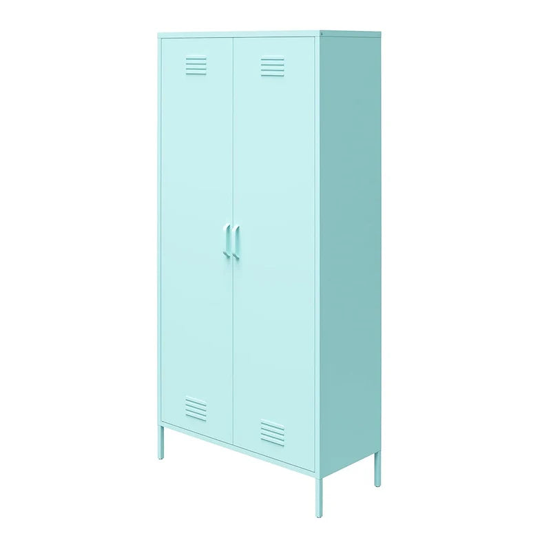 Orange / Pink 2-türiger hoher Metallschließfachschrank, 1-Personen