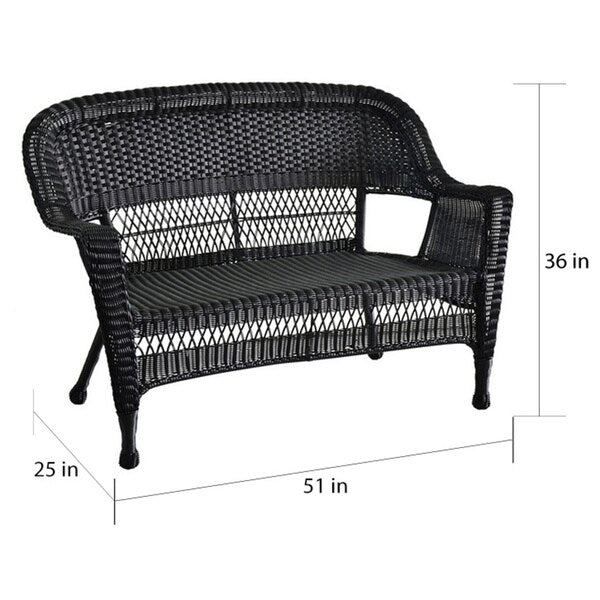 4-teiliges Loungeset aus Polyrattan für den Außenbereich