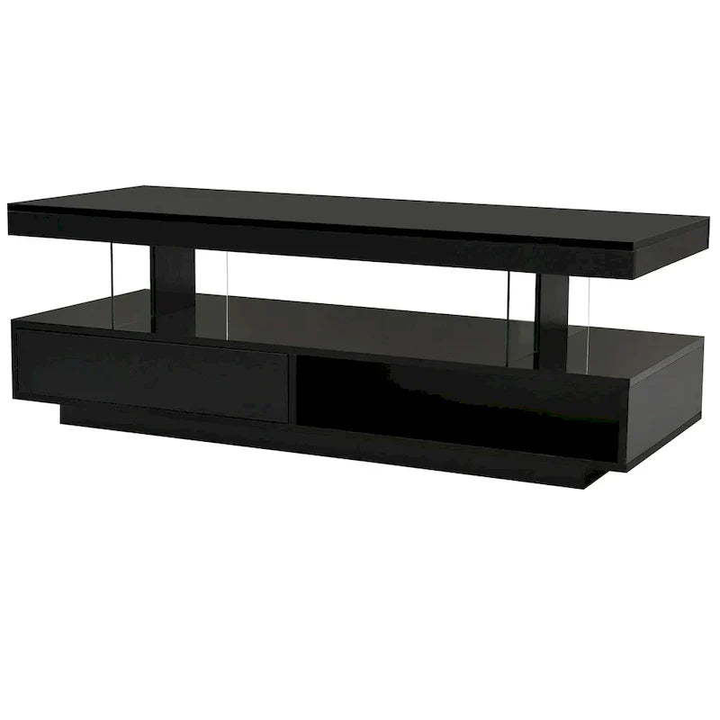 U-Can LED-Couchtisch mit Stauraum