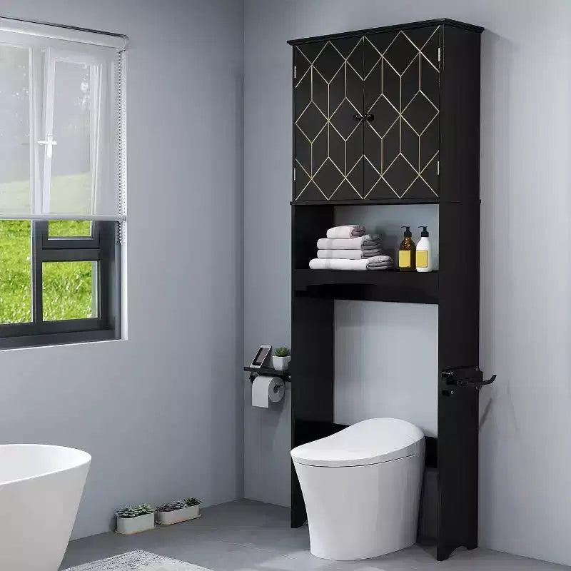 Badschrank über der Toilette Platzsparer fürs Badezimmer