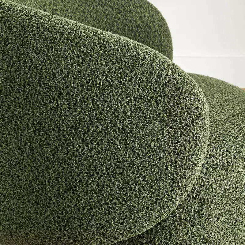 Spruce&Spring Gepolsterter Drehbarer Akzent-Sessel mit Holzfuß