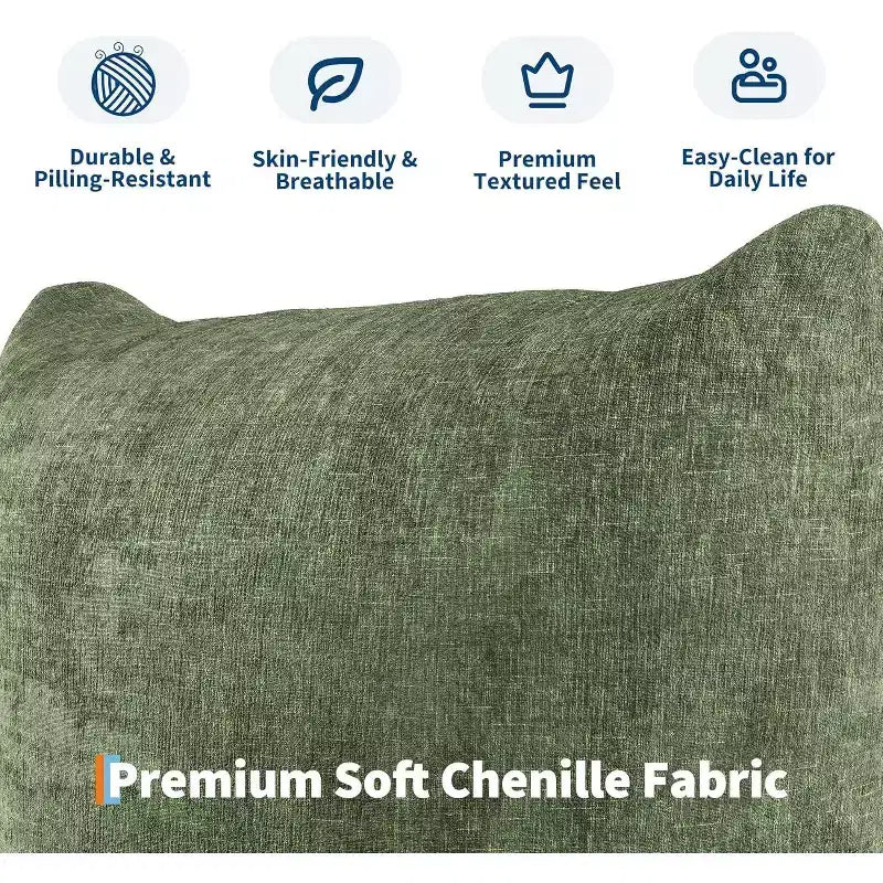Modulares Chenille-Liebessofa, 2-Sitzer-Cloud-Sofa mit hochelastischem Schwamm, knochenloses Sofa für kleine Räume