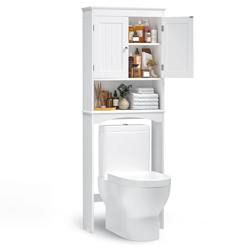 Badezimmerschrank, Toilettenschrank, Badezimmerregal über der Toilette, Toiletten-Raumsparer