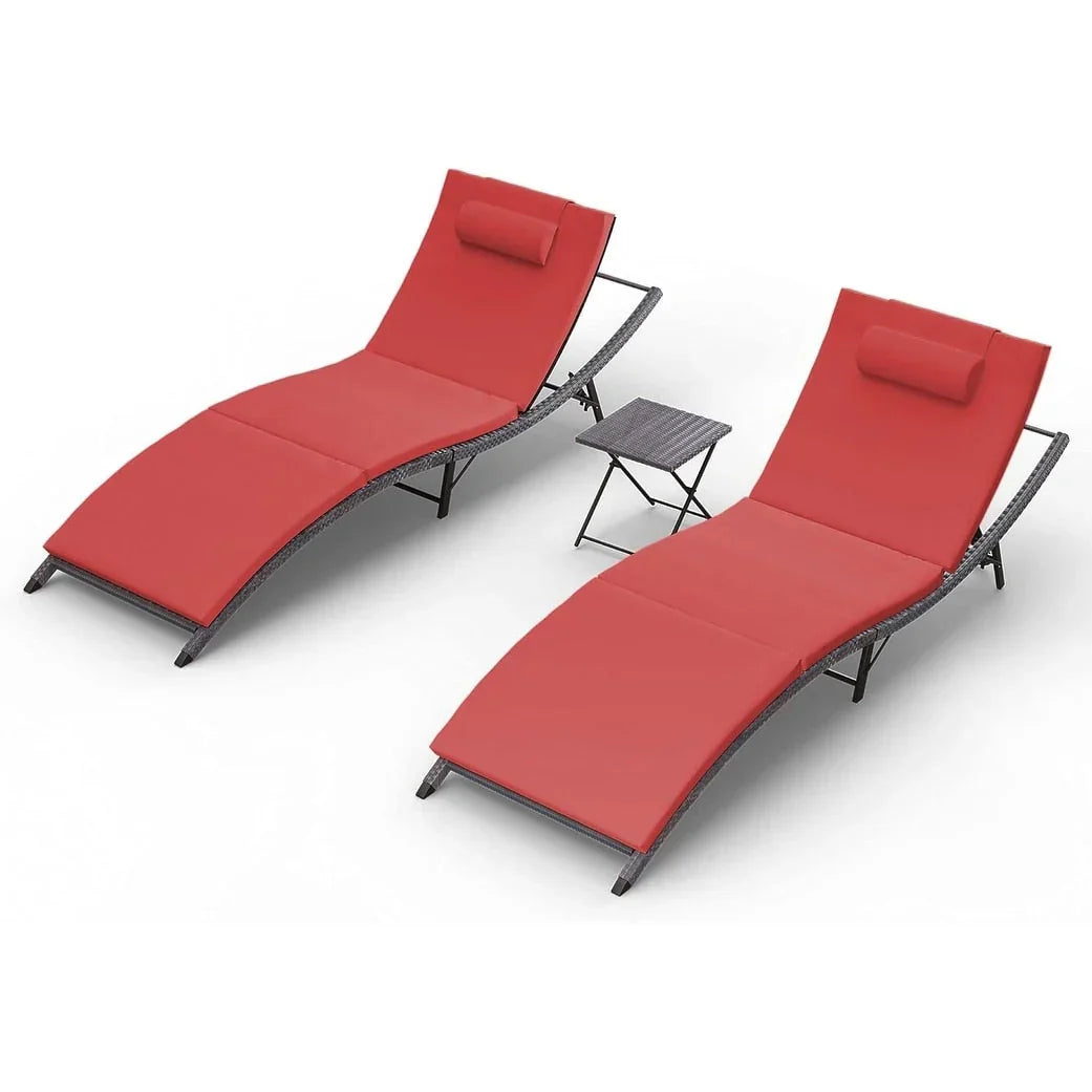 Kullavik 3-teiliges Outdoor-Loungemöbel-Set