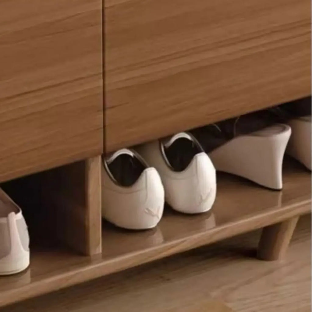 Moderner Holzflur mittlerer Schuhschrank