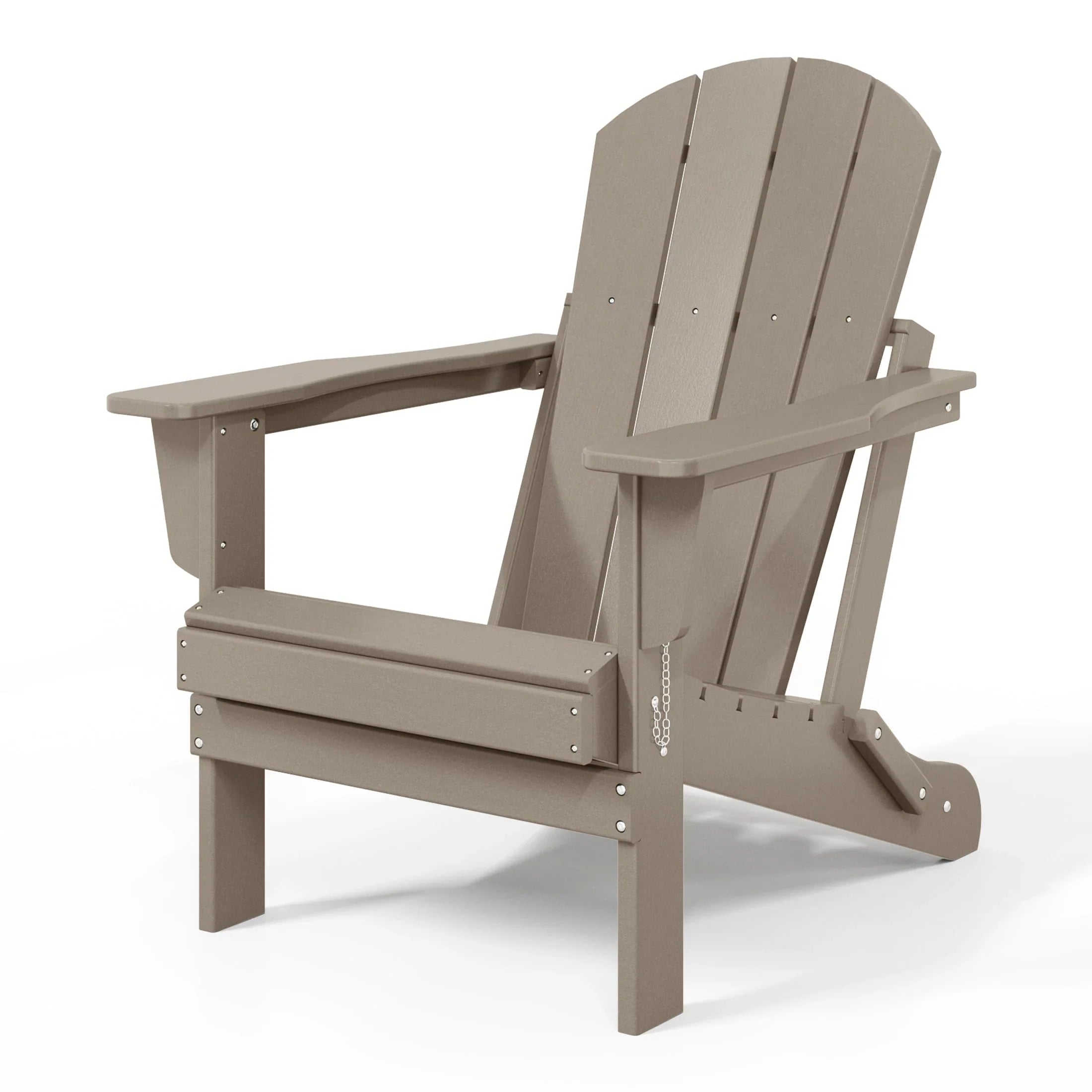 Polytrends Laguna Faltbarer Adirondack-Stuhl für den Außenbereich, wetterfest und lichtbeständig