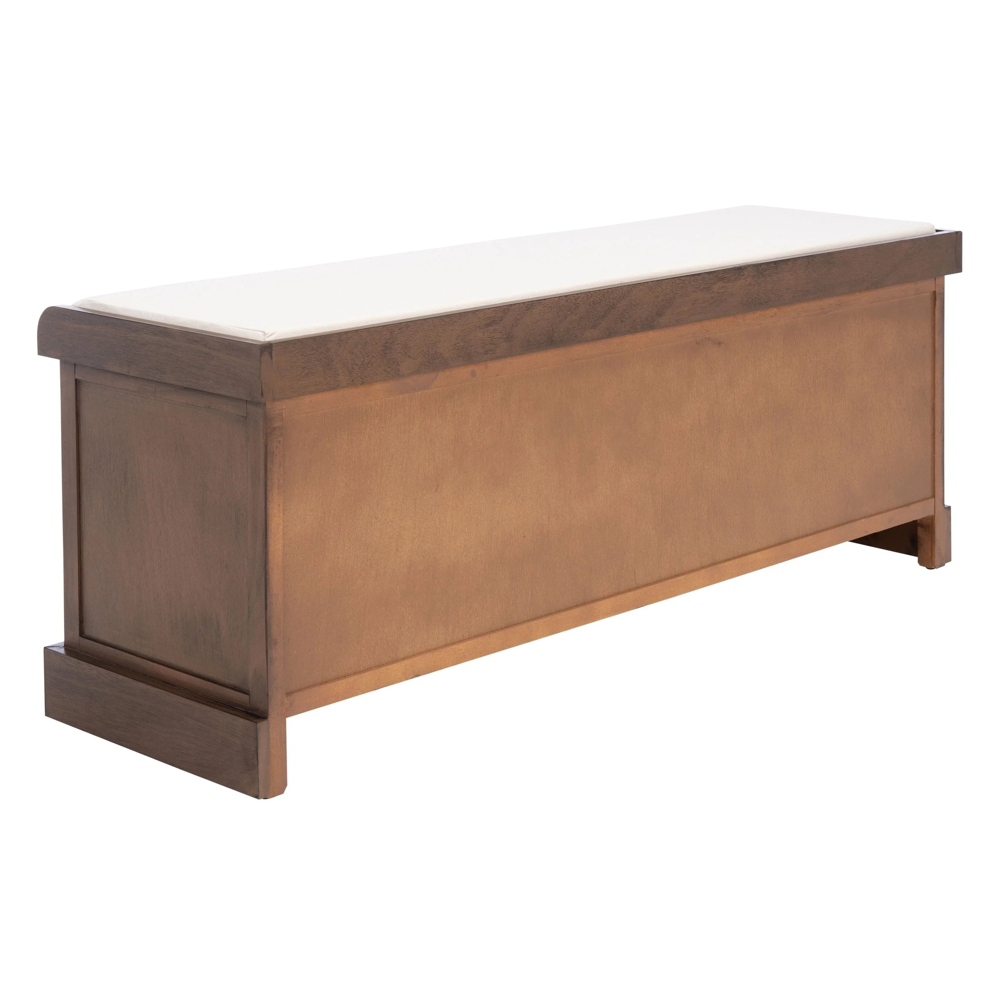 SAFAVIEH Fiorello 3-Schubladenbank mit Polsterung – 120 B x 38 T x 48 H cm – 120Bx38Tx48H