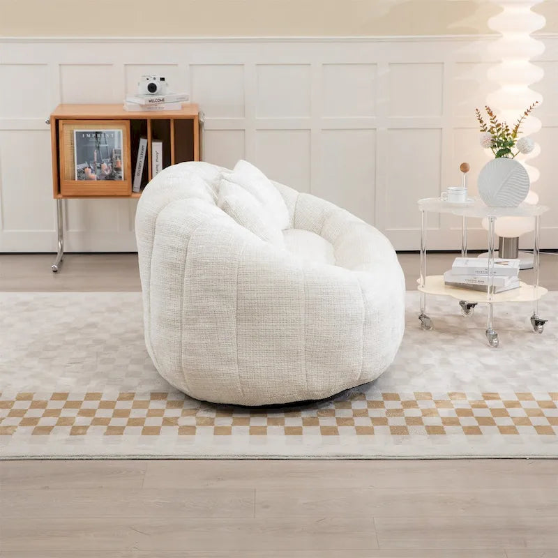 Chenille-Sitzsack – Faules Sofa