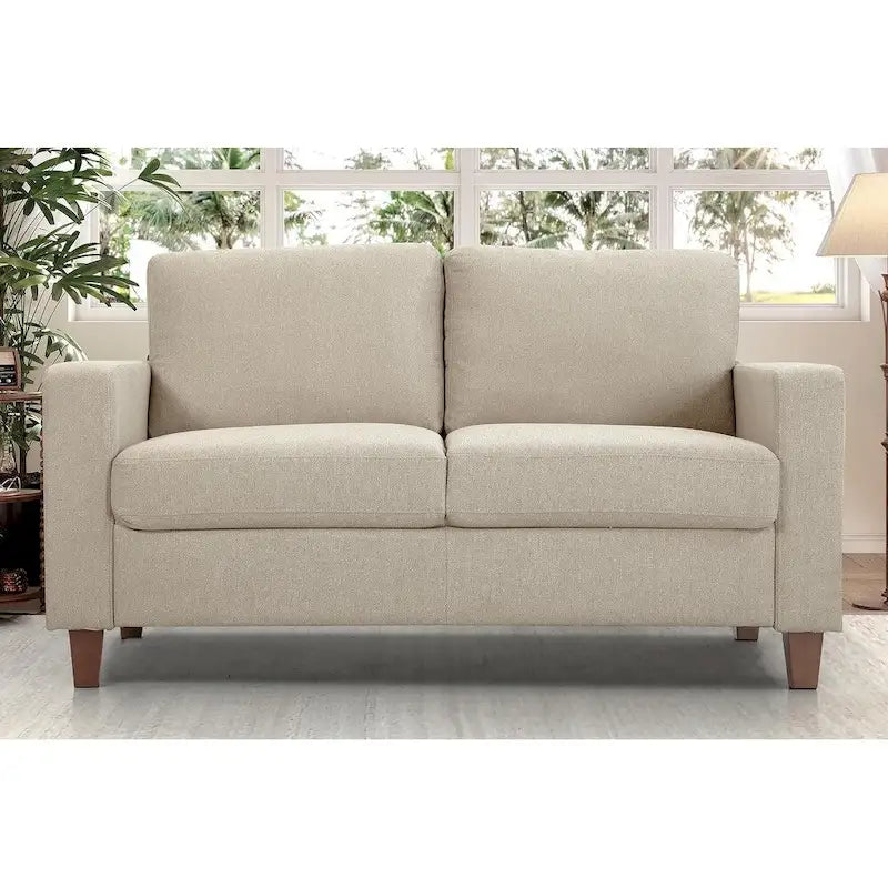 Miles Mid Century Modern Zweisitzer-Sofa mit Wendekissen Groß