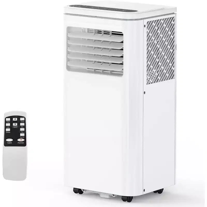 10000 BTU tragbare Klimaanlage, Heim-AC/Klimaanlage mit Fernbedienung für Räume bis zu 42 qm, 3-in-1-Funktionen/24-Stunden-Timer/Lenkrollen