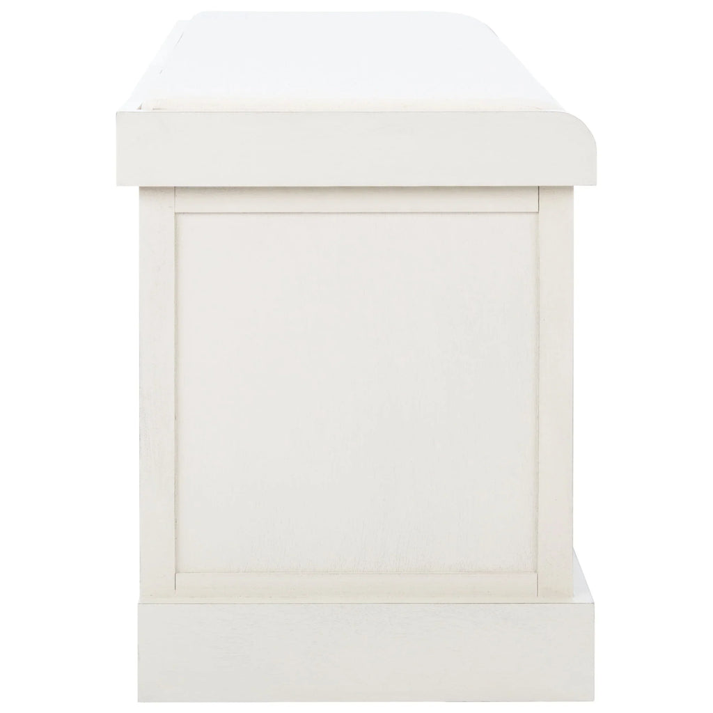SAFAVIEH Fiorello 3-Schubladenbank mit Polsterung – 120 B x 38 T x 48 H cm – 120Bx38Tx48H