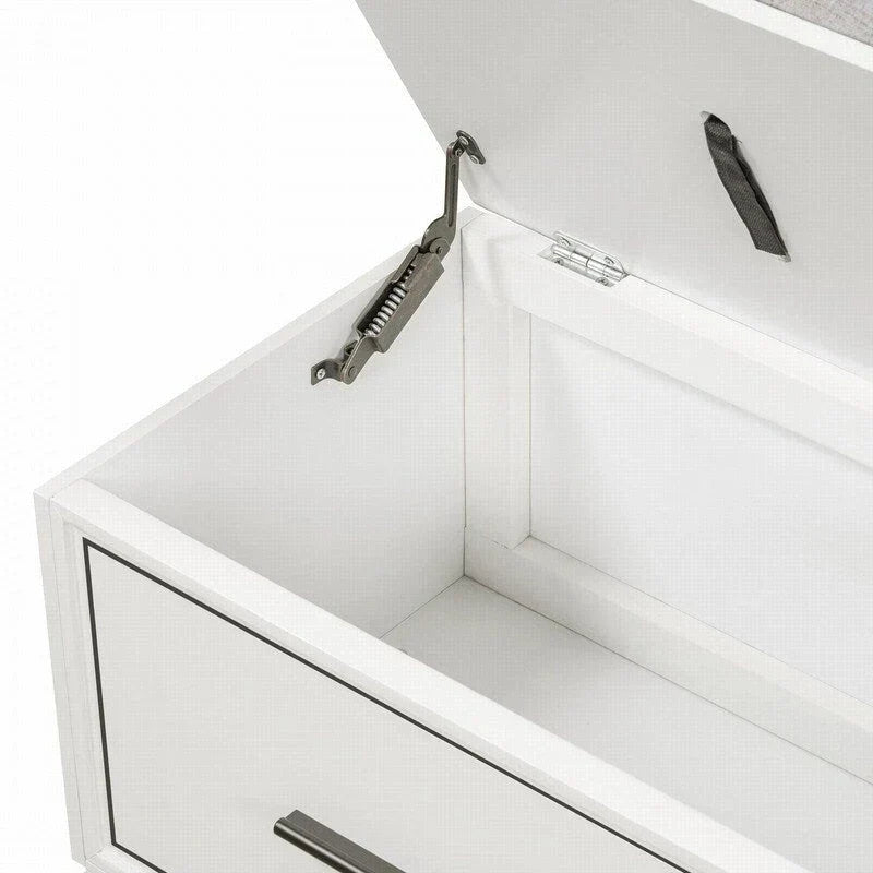 Schuhbank mit abnehmbarem Kissen und verstecktem Stauraum für Diele und Wohnzimmerorganisation