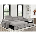 Roomfitters 103 Verwandlungs-Ecksofa mit Stauraum-Recamiere, verstellbaren Kopfstützen, L-förmiges Schlafsofa