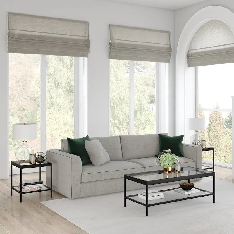 Alexis Couchtisch aus Metall und Glas