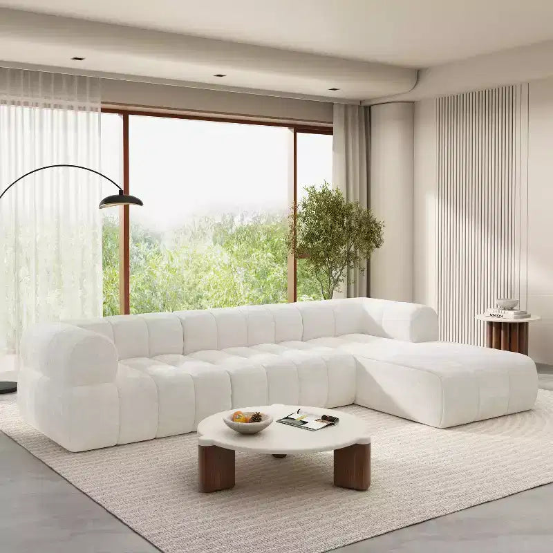 Christopher Knight Home Keri 122 Modernes L-förmiges Polsterecksofa aus hochdichtem Schaumstoff mit niedriger Rückenlehne