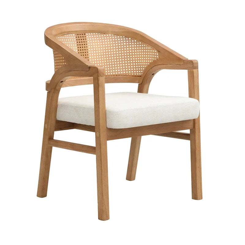 Christopher Knight Home - Esszimmerstuhl mit Rohrgeflecht (2er-Set)