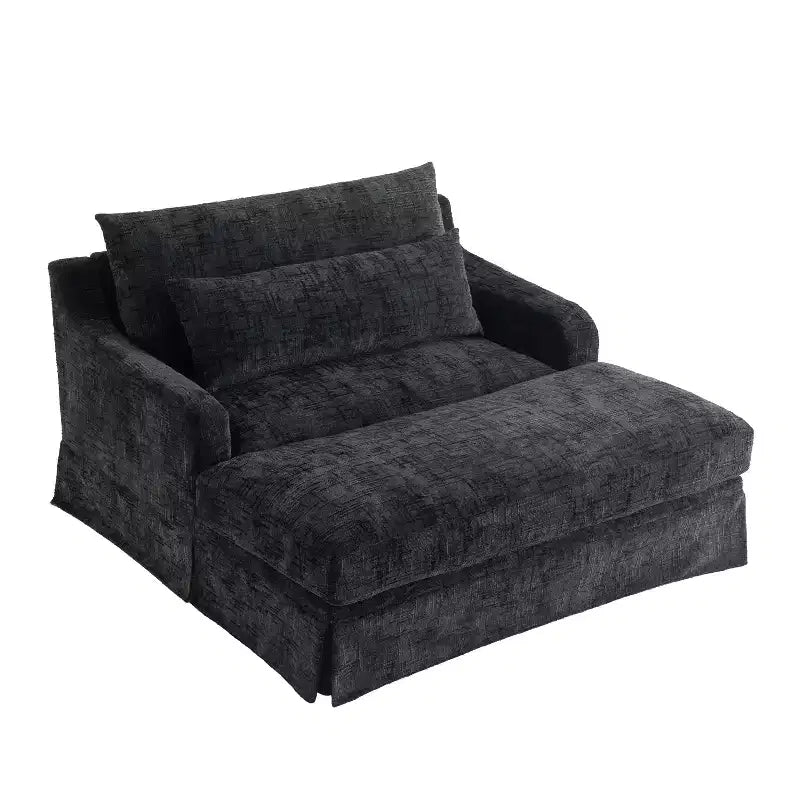Polibi extra-tiefer Chenille-Schlafsofa-Sessel