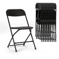 10er-Pack Klappstühle aus Kunststoff, 159 kg Tragkraft, für Veranstaltungen, Büro, Hochzeit, Party, Picknick, Küche, Esszimmer